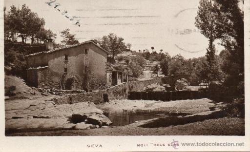 El molí del Sors en una imatge antiga